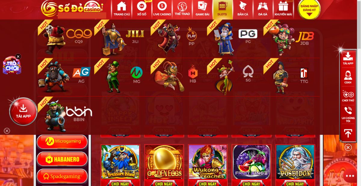 Các loại game slot game sodo66 thông dụng hiện nay