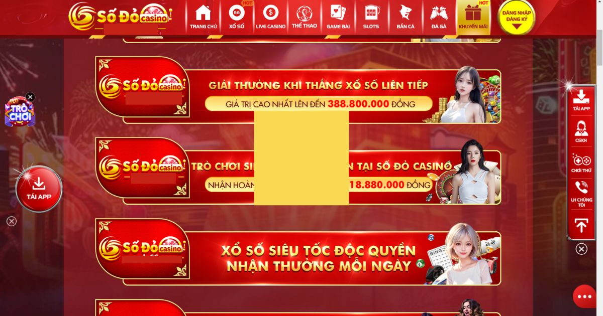 Hoàn nạp tiền từ 0,5 đến 1% giá trị đối với các sản phẩm